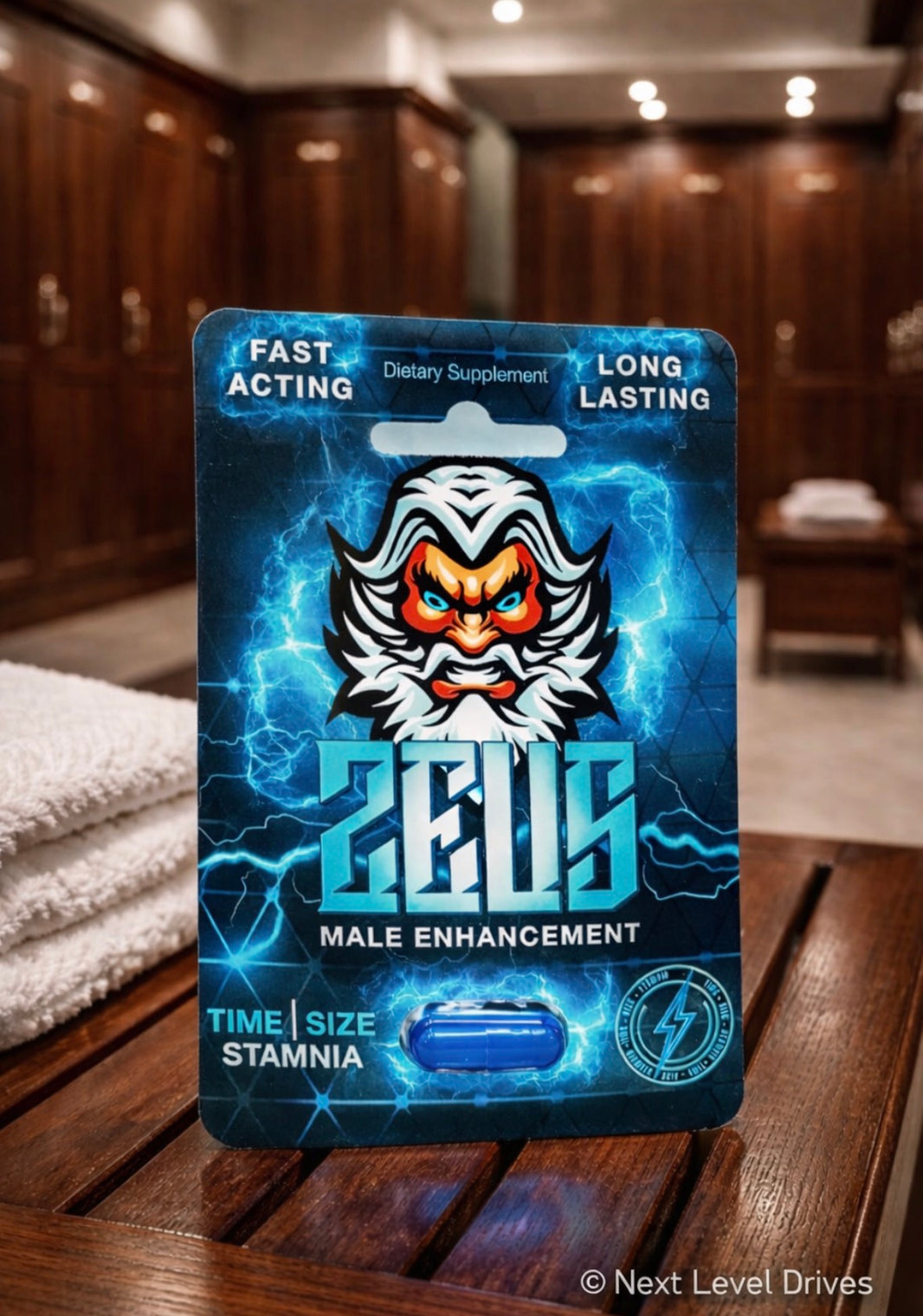 Zeus Plus 1600mg blue pill